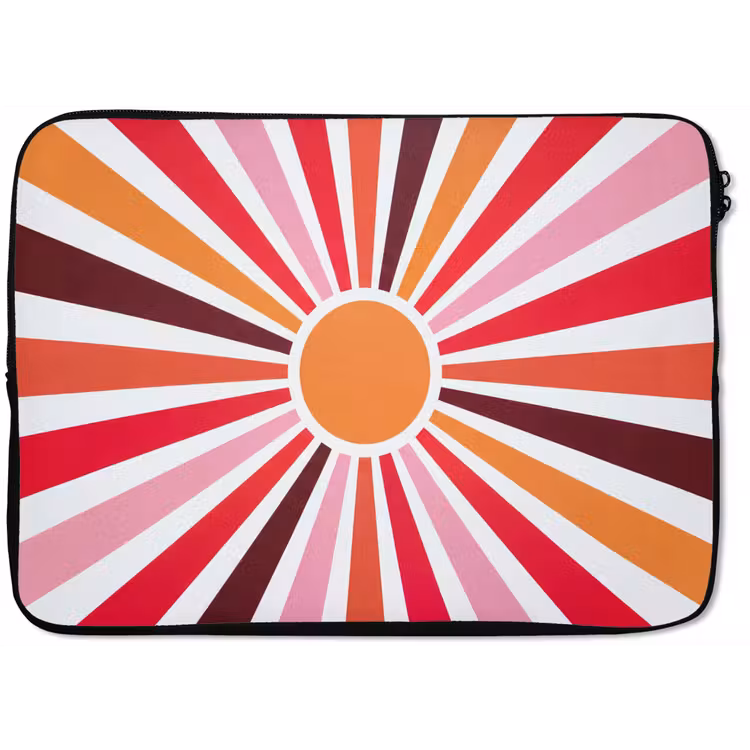 Laptop hülle - Sonne – Strahlen – Abstrakt – Farbenfroh — 1