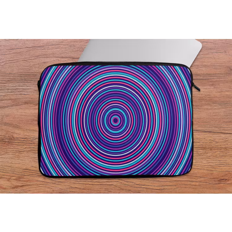 Laptop hülle - Zusammenfassung – Kreise – Bunt — 2