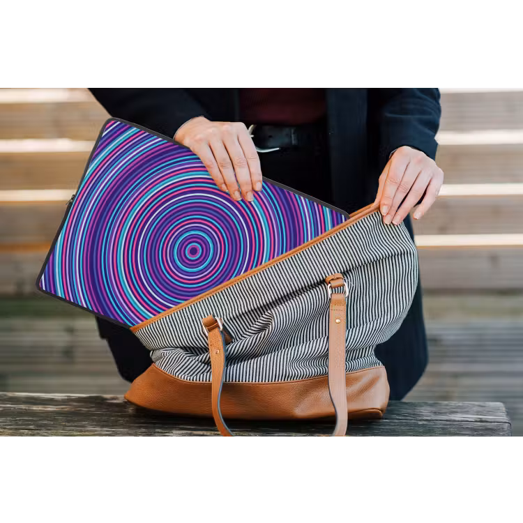 Laptop hülle - Zusammenfassung – Kreise – Bunt — 4