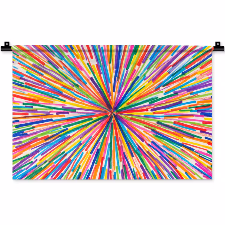 Wandteppich - Linien – Bunt – Abstrakt — 1