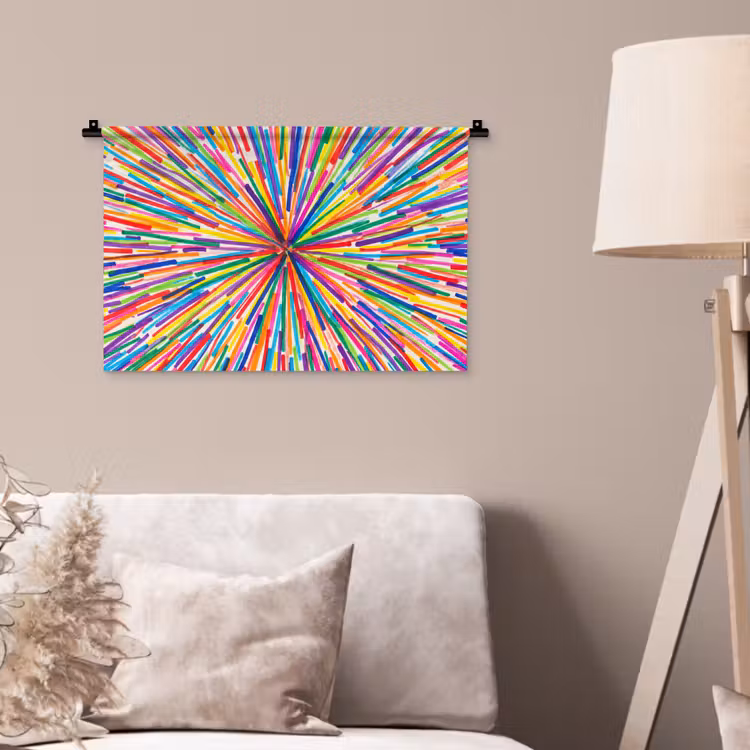 Wandteppich - Linien – Bunt – Abstrakt — 2