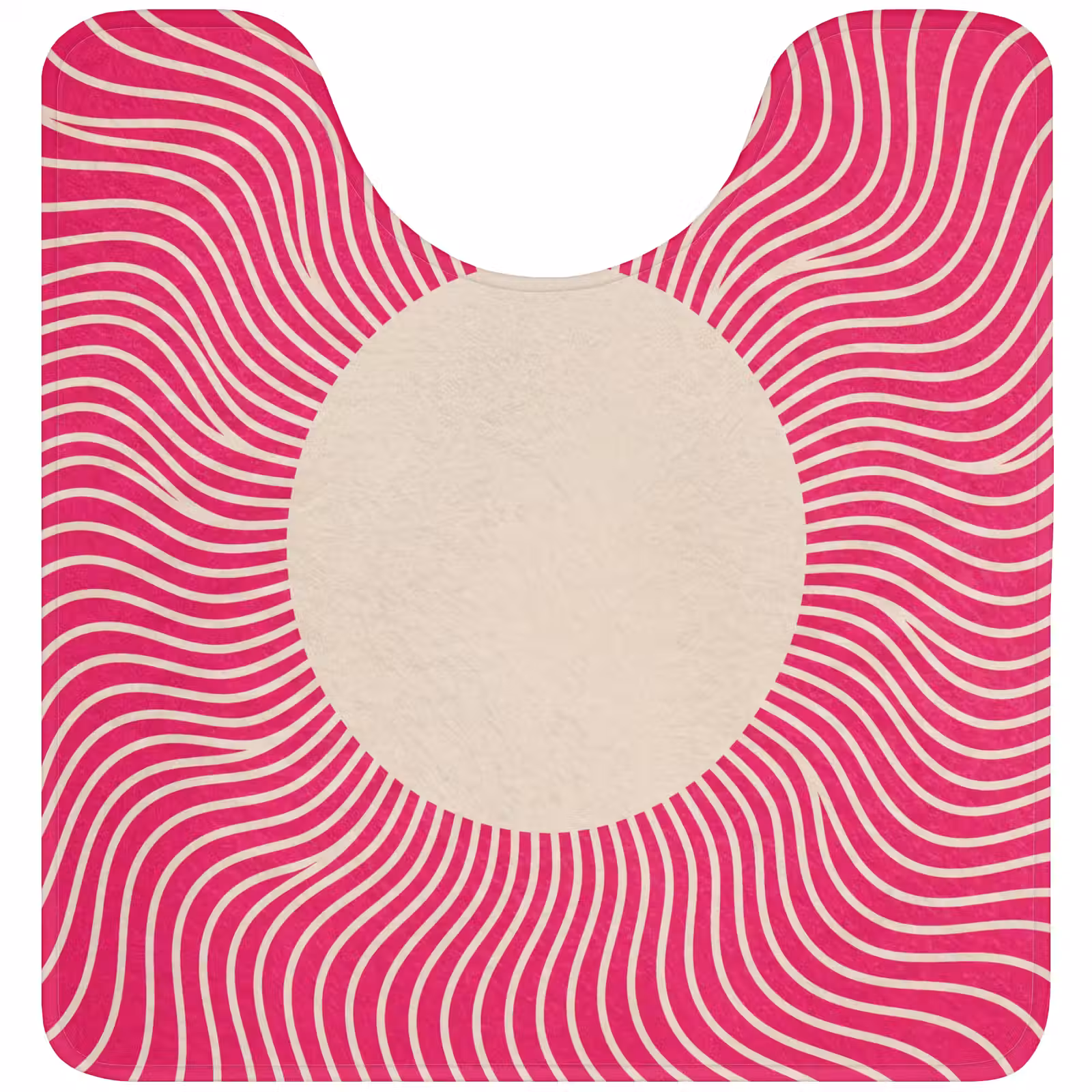 WC Vorleger - Zusammenfassung – Muster – Rosa — 1