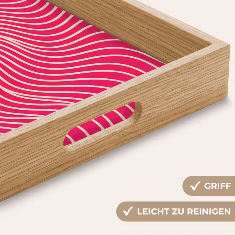 Tablett - Zusammenfassung – Muster – Rosa — 5