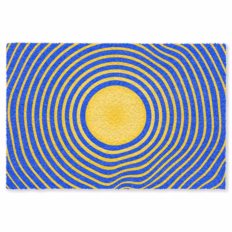 Teppich - Abstraktes Muster – Blau — 1