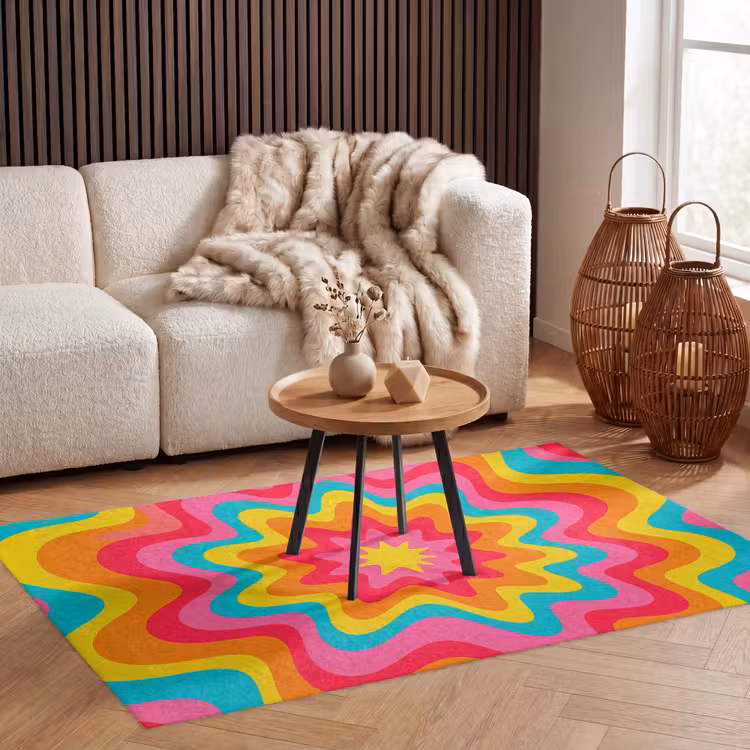 Teppich - Muster – Wellenförmig – Bunt — 3