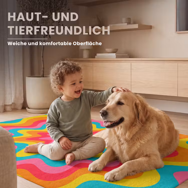Teppich - Muster – Wellenförmig – Bunt — 6