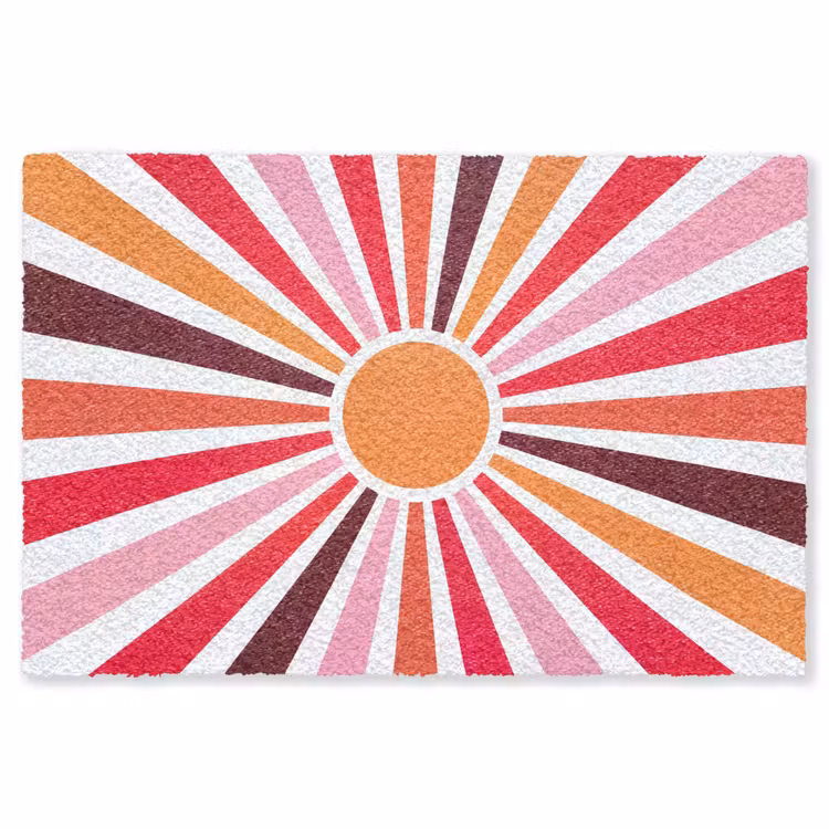 Teppich - Sonne – Strahlen – Abstrakt – Farbenfroh — 1