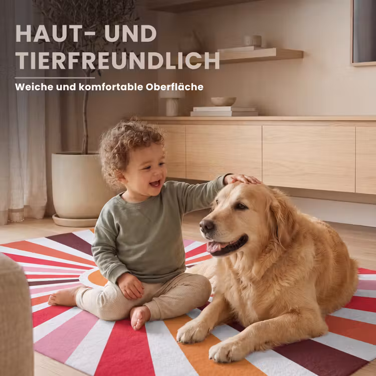 Teppich - Sonne – Strahlen – Abstrakt – Farbenfroh — 6