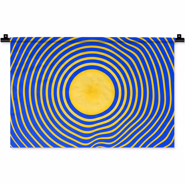 Wandteppich - Abstraktes Muster – Blau — 1