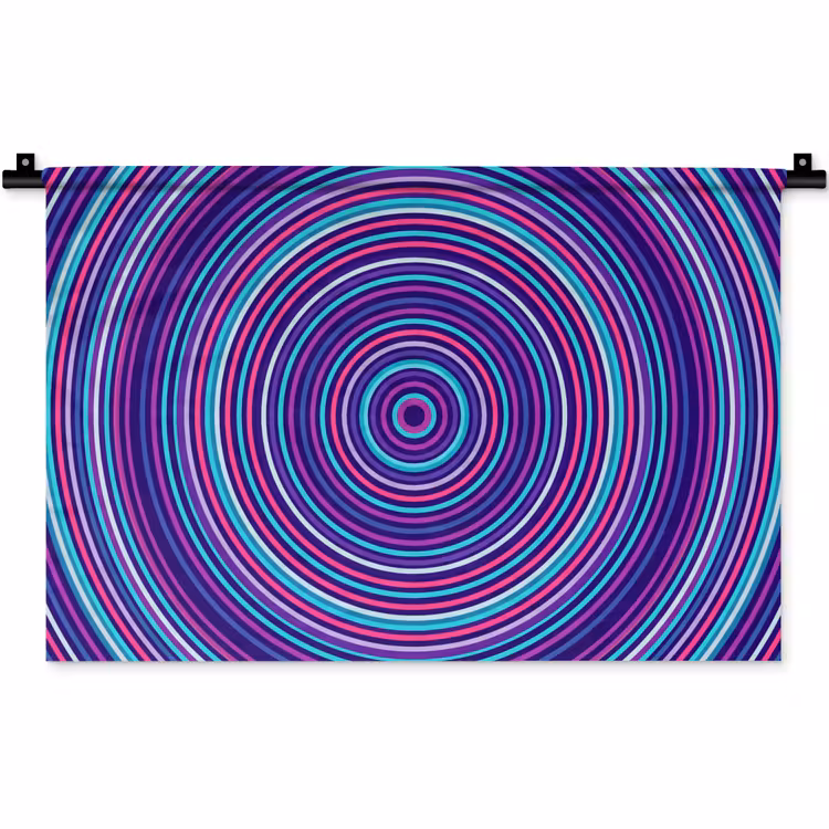 Wandteppich - Zusammenfassung – Kreise – Bunt — 1