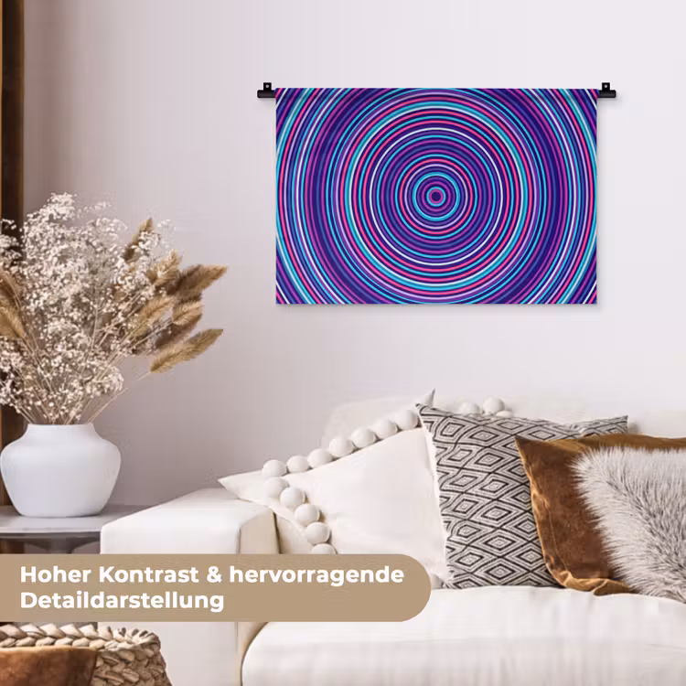 Wandteppich - Zusammenfassung – Kreise – Bunt — 6