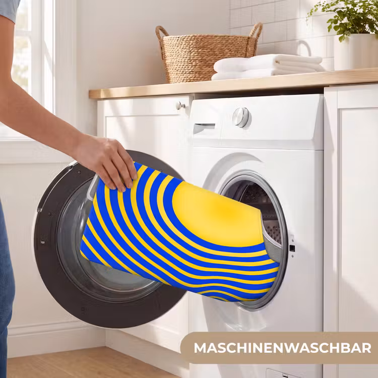 WC Vorleger - Abstraktes Muster – Blau — 7