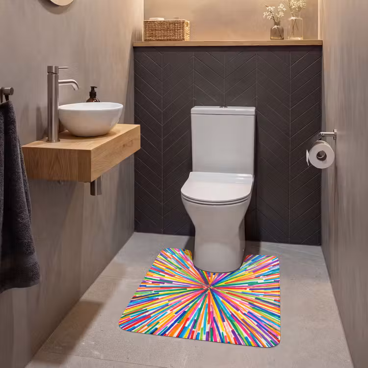 WC Vorleger - Linien – Bunt – Abstrakt — 2