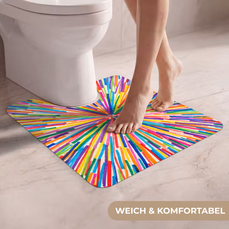 WC Vorleger - Linien – Bunt – Abstrakt — 5