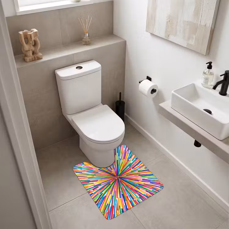 WC Vorleger - Linien – Bunt – Abstrakt — 6