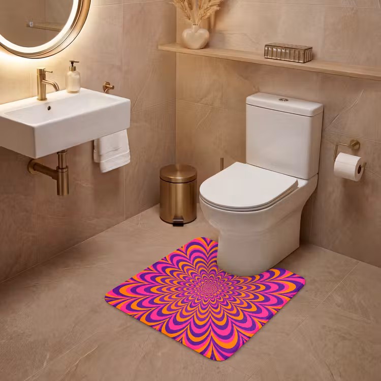 WC Vorleger - Muster – Optisch – Bunt — 4