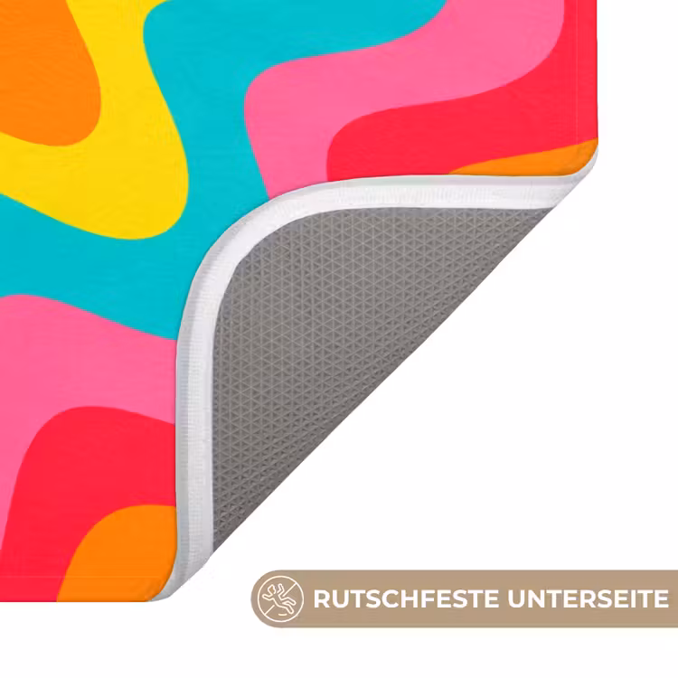WC Vorleger - Muster – Wellenförmig – Bunt — 3