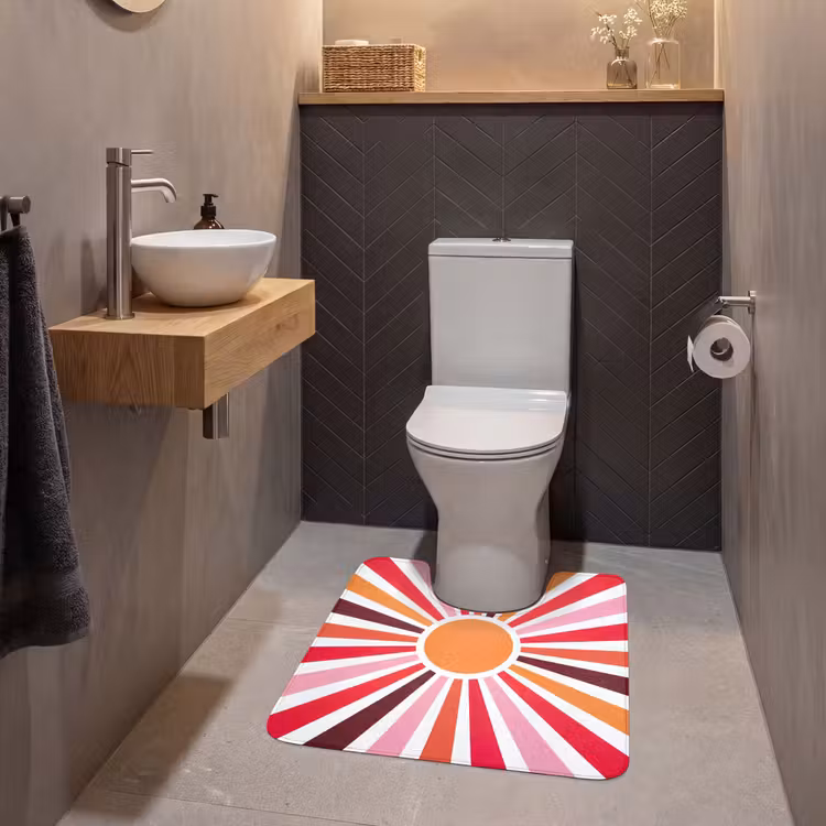 WC Vorleger - Sonne – Strahlen – Abstrakt – Farbenfroh — 2