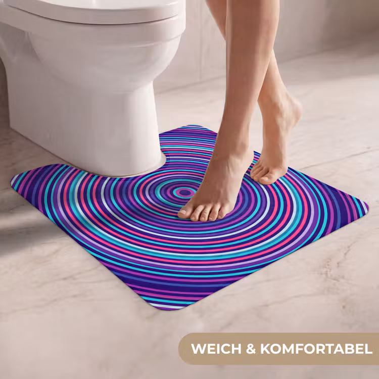 WC Vorleger - Zusammenfassung – Kreise – Farbenfroh — 5