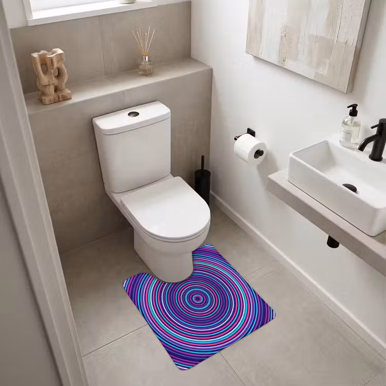 WC Vorleger - Zusammenfassung – Kreise – Farbenfroh — 6