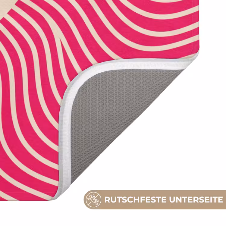 WC Vorleger - Zusammenfassung – Muster – Rosa — 3