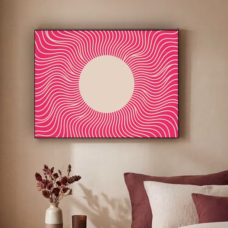Art Frame - Zusammenfassung – Muster – Rosa — 2