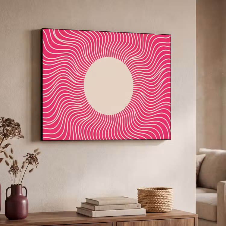 Art Frame - Zusammenfassung – Muster – Rosa — 3