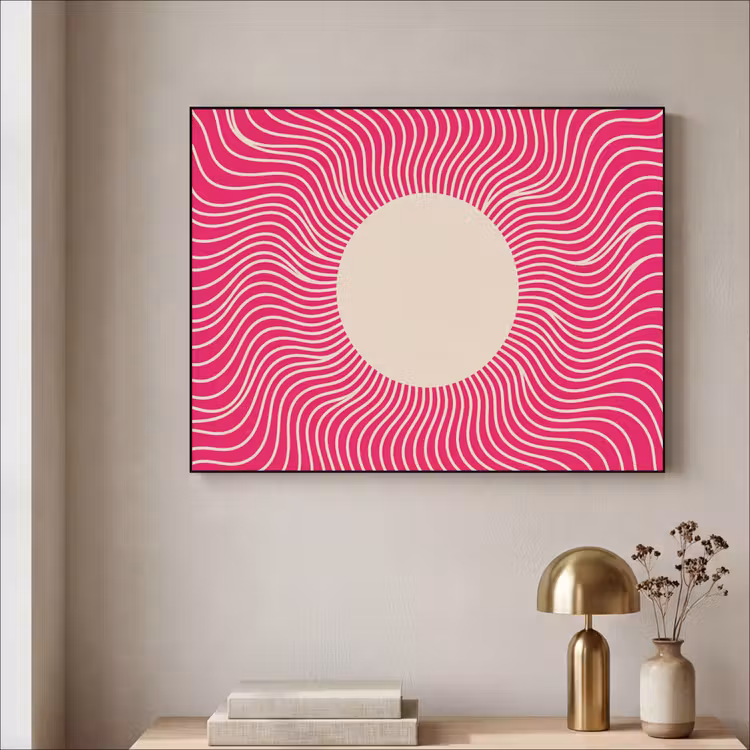 Art Frame - Zusammenfassung – Muster – Rosa — 4