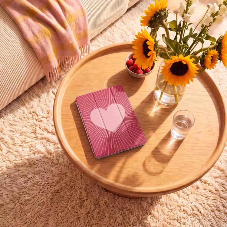 Herz – Strahlen – Liebe – Abstrakt – Rosa — 2