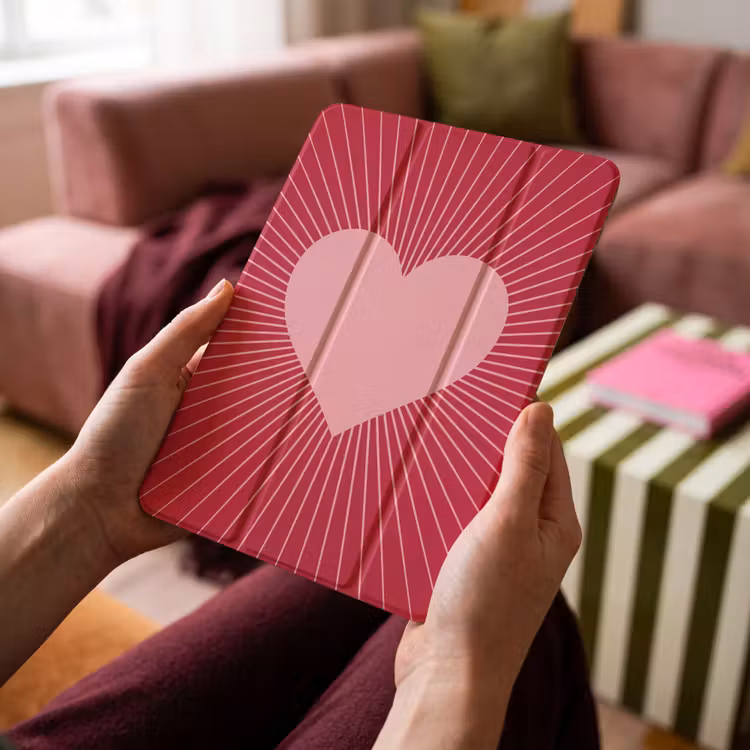 Herz – Strahlen – Liebe – Abstrakt – Rosa — 4