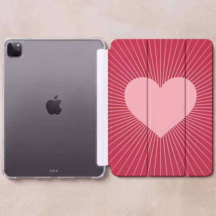 Herz – Strahlen – Liebe – Abstrakt – Rosa — 6
