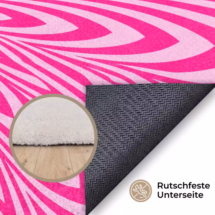 Teppich - Muster – Optisch – Rosa — 4