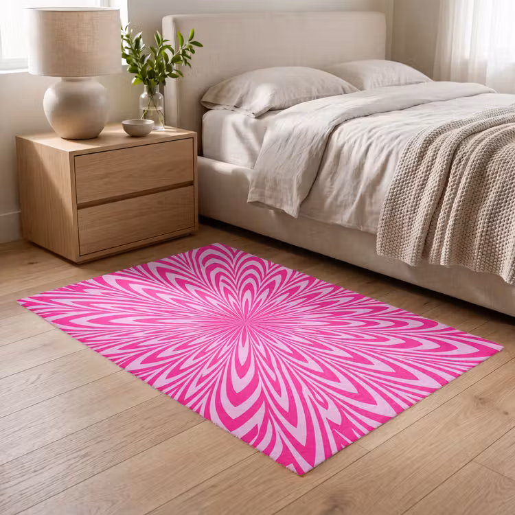 Teppich - Muster – Optisch – Rosa — 5