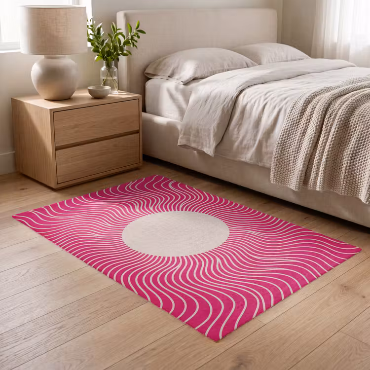 Teppich - Zusammenfassung – Muster – Rosa — 5