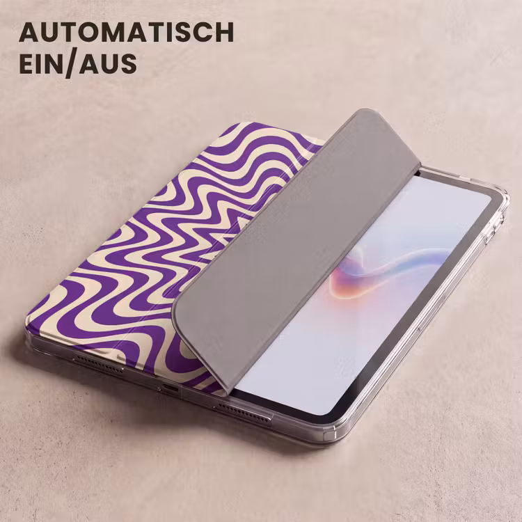 Zusammenfassung – Wellen – Optisch – Modern – Lila — 5