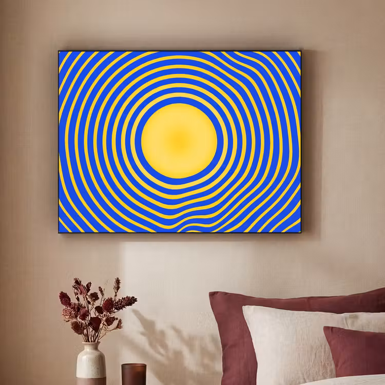 Art Frame - Abstraktes Muster – Blau — 2