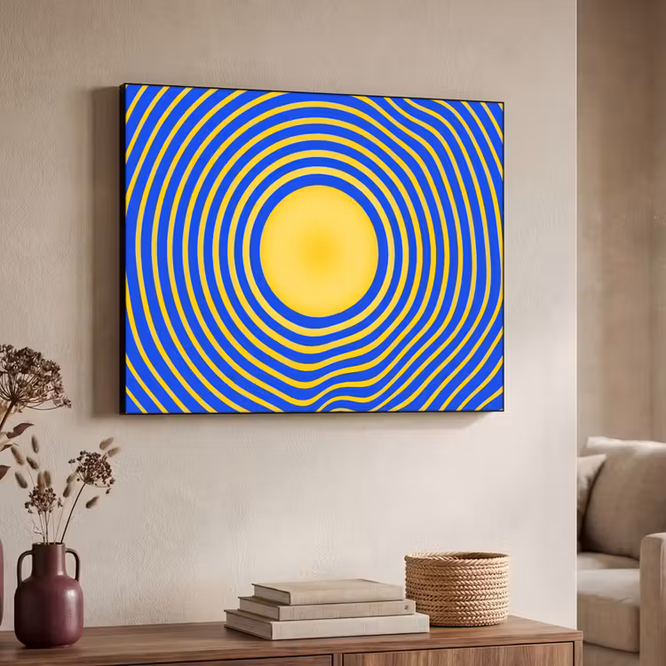 Art Frame - Abstraktes Muster – Blau — 3