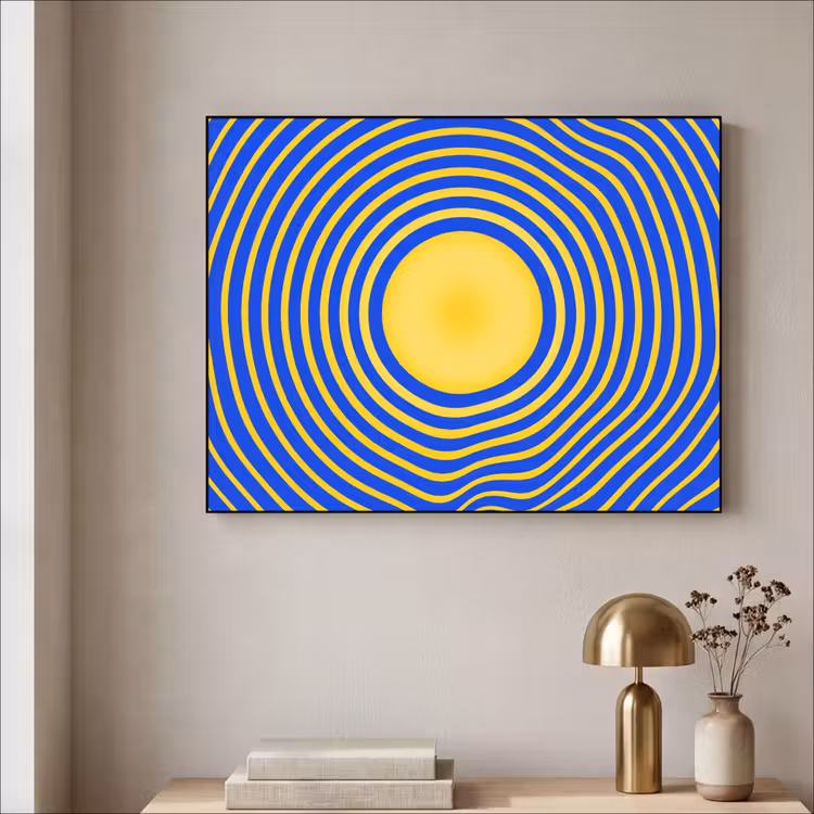 Art Frame - Abstraktes Muster – Blau — 4