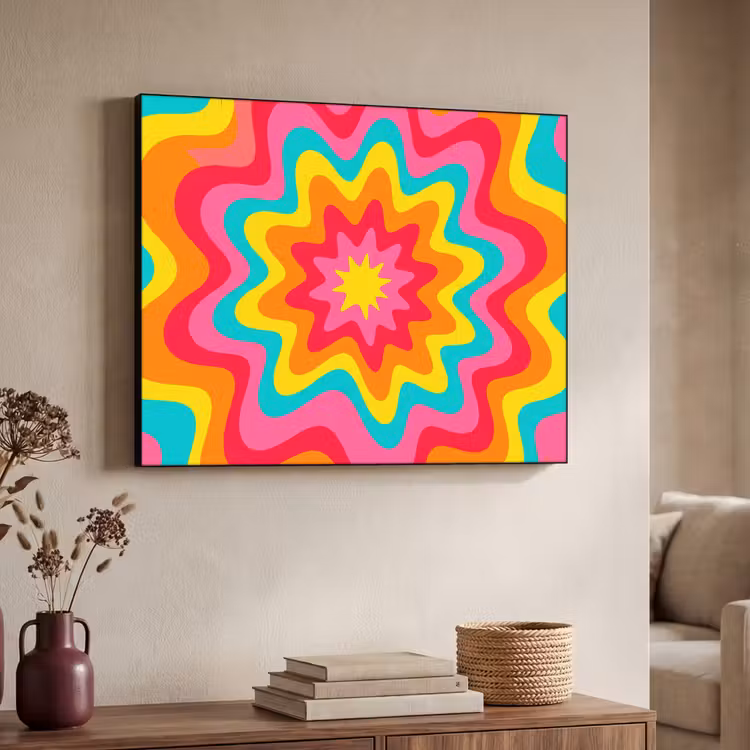 Art Frame - Muster – Wellenförmig – Bunt — 3