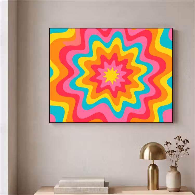 Art Frame - Muster – Wellenförmig – Bunt — 4