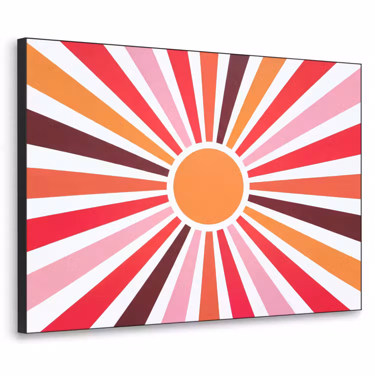 Art Frame - Sonne – Strahlen – Abstrakt – Farbenfroh — 1