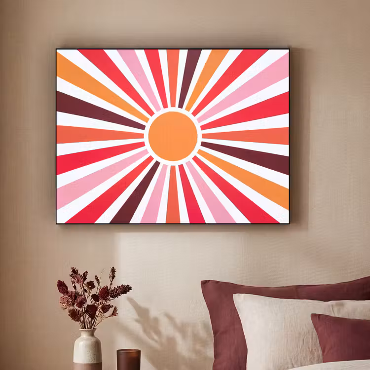 Art Frame - Sonne – Strahlen – Abstrakt – Farbenfroh — 2