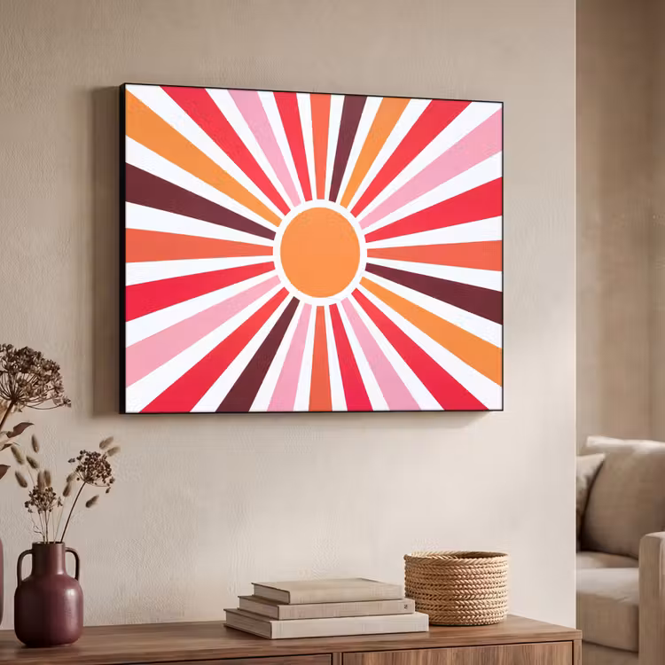 Art Frame - Sonne – Strahlen – Abstrakt – Farbenfroh — 3