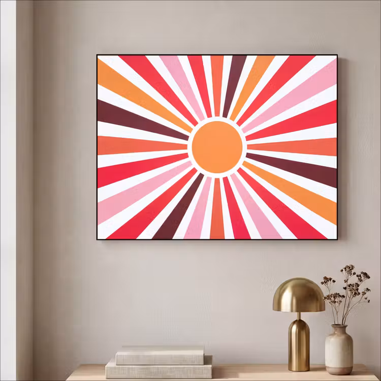 Art Frame - Sonne – Strahlen – Abstrakt – Farbenfroh — 4