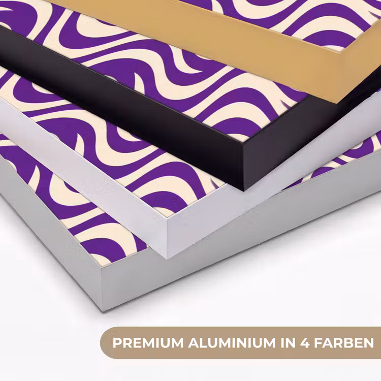 Art Frame - Zusammenfassung – Wellen – Optisch – Modern – Lila — 5