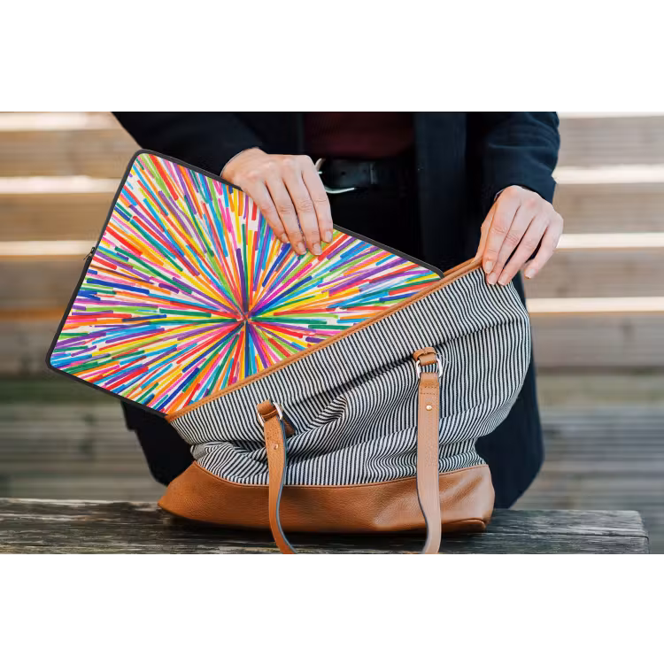 Laptop hülle - Linien – Bunt – Abstrakt — 4