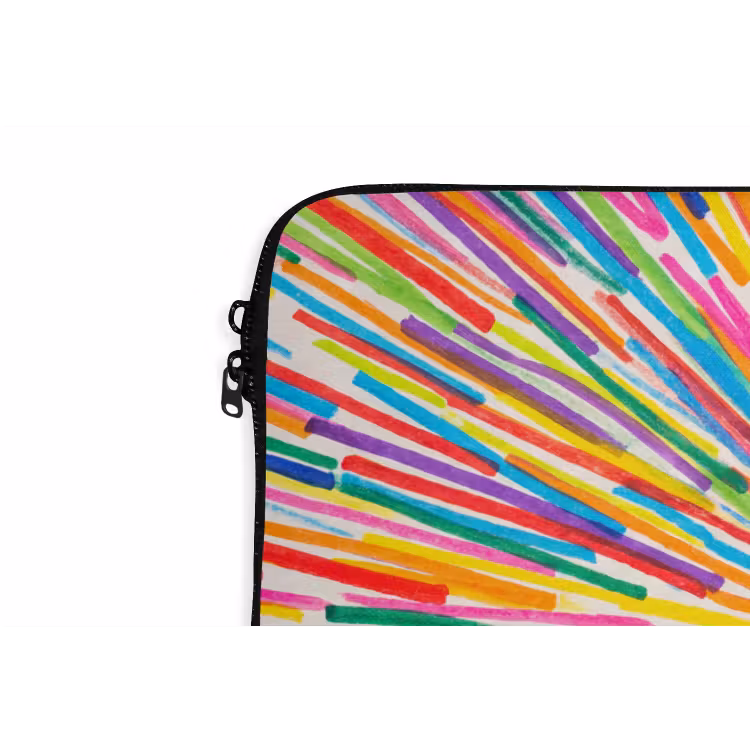 Laptop hülle - Linien – Bunt – Abstrakt — 5