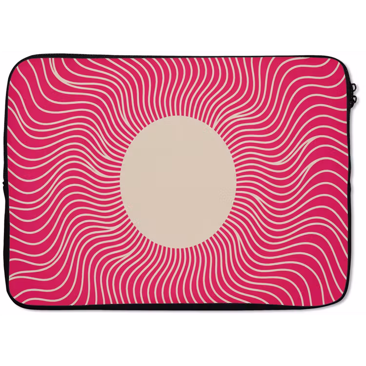 Laptop hülle - Zusammenfassung – Muster – Rosa — 1