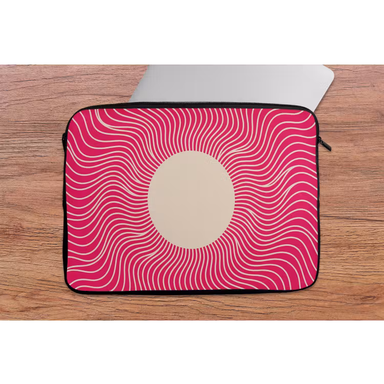 Laptop hülle - Zusammenfassung – Muster – Rosa — 2