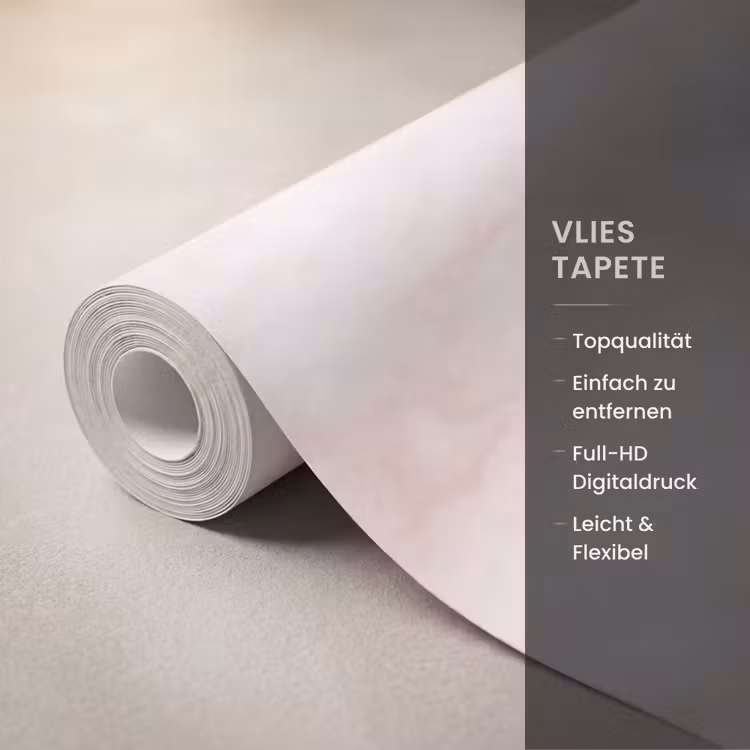 Tapete - Rosa - Marmor - Creme — 3